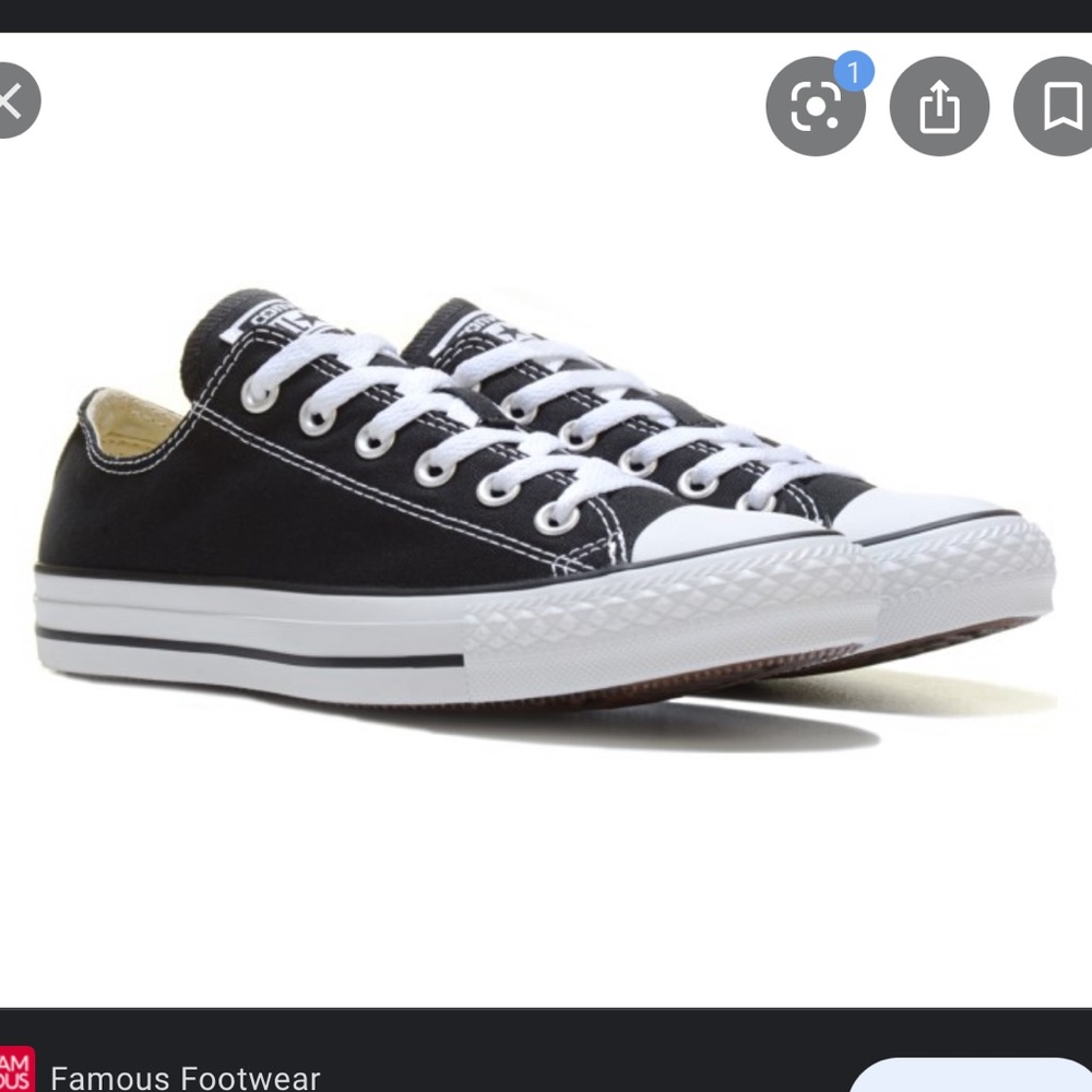 Black Low Top Converse